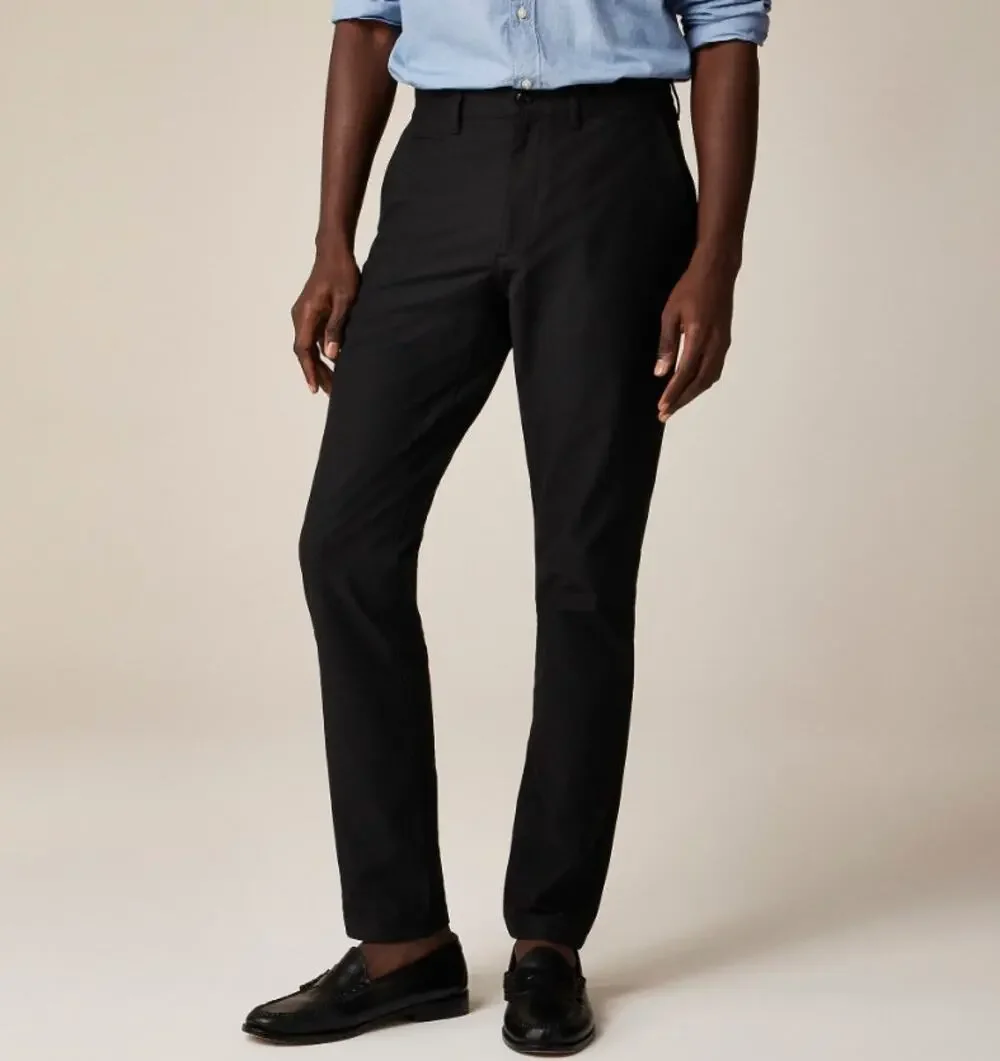 J.Crew Performance 1040 Athletic Tapered-Fit Tech Pants Mens 36x34 Black Stretch